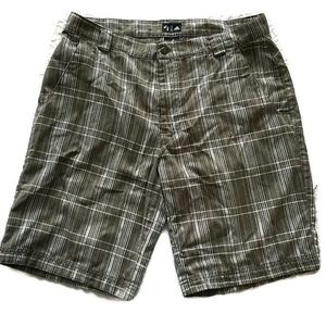 Adidas Outdoor/Golf  Plaid Flat Front Shorts-Large